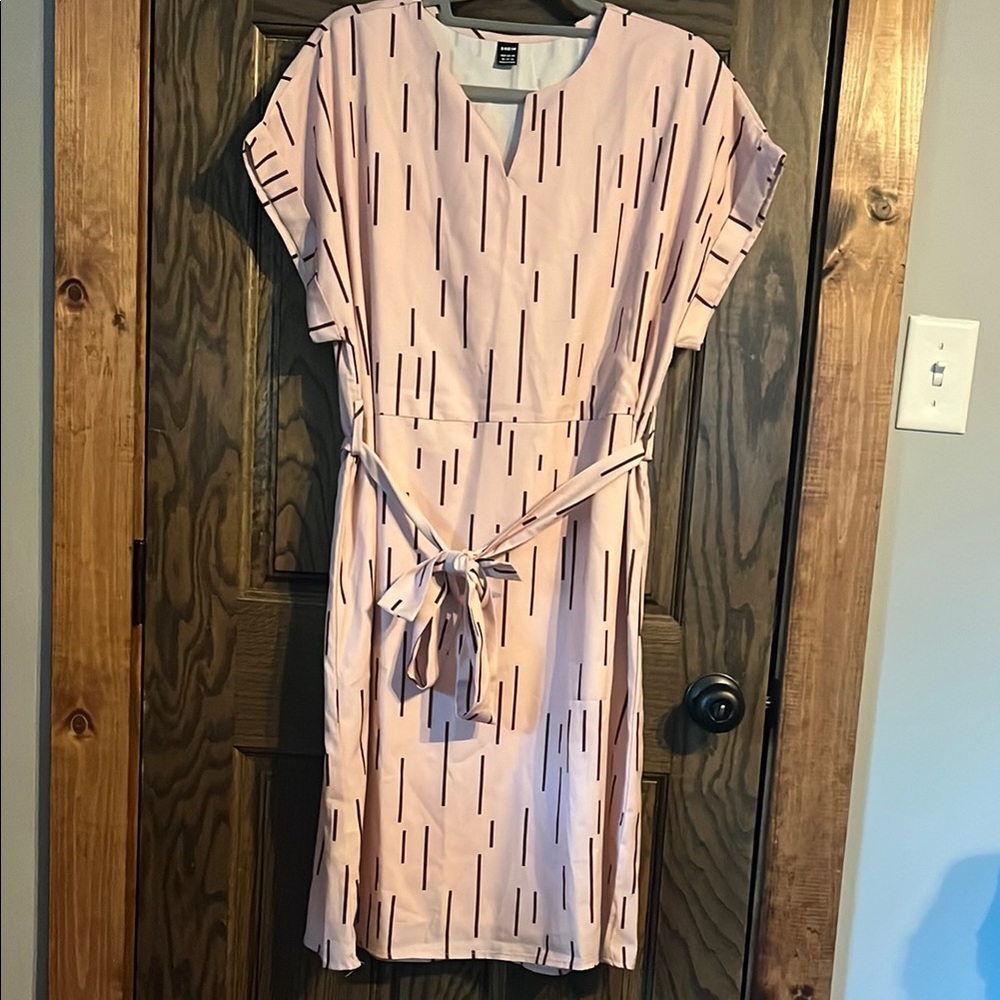 Pink Patterned Dress